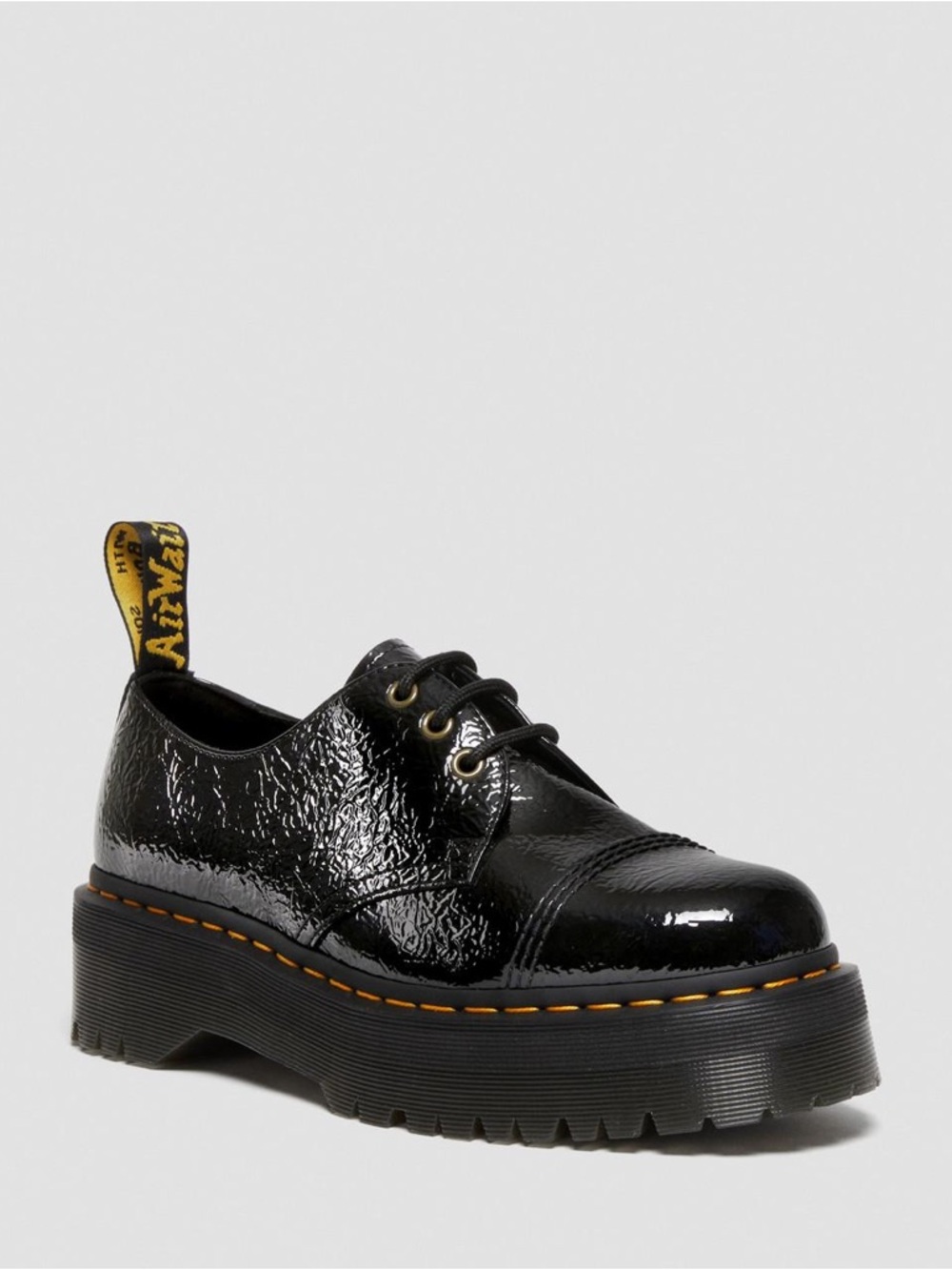 Like new Dr. Martens 1461 DISTRESSED PATENT LEATHER PLATFORMS Sz: M 7 / W 8 EU39